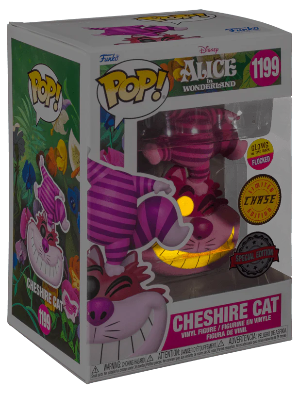 ALICE IN WONDERLAND - 1199 - CHESHIRE CAT CHASE SPECIAL EDITION GLOW IN THE DARK FLOCKED