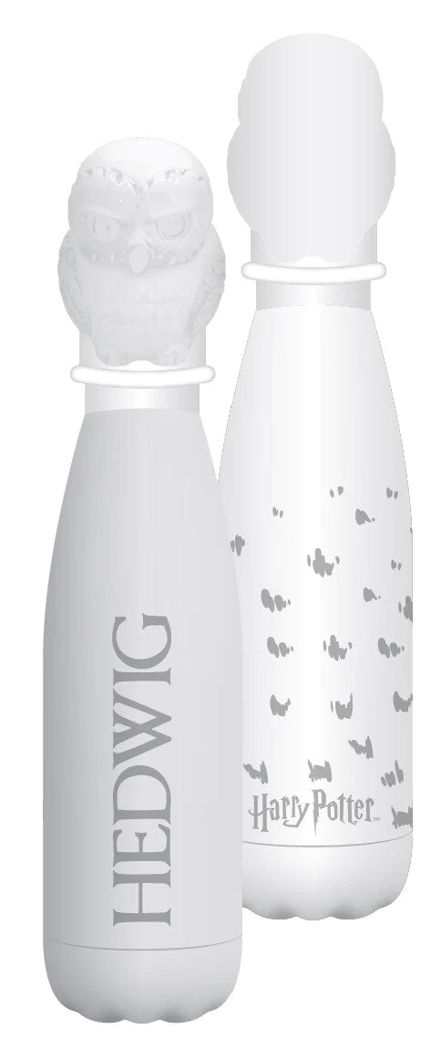 HARRY POTTER - WATER BOTTLE (METAL) 3D LID 500ML - HARRY POTTER (HEDWIG)