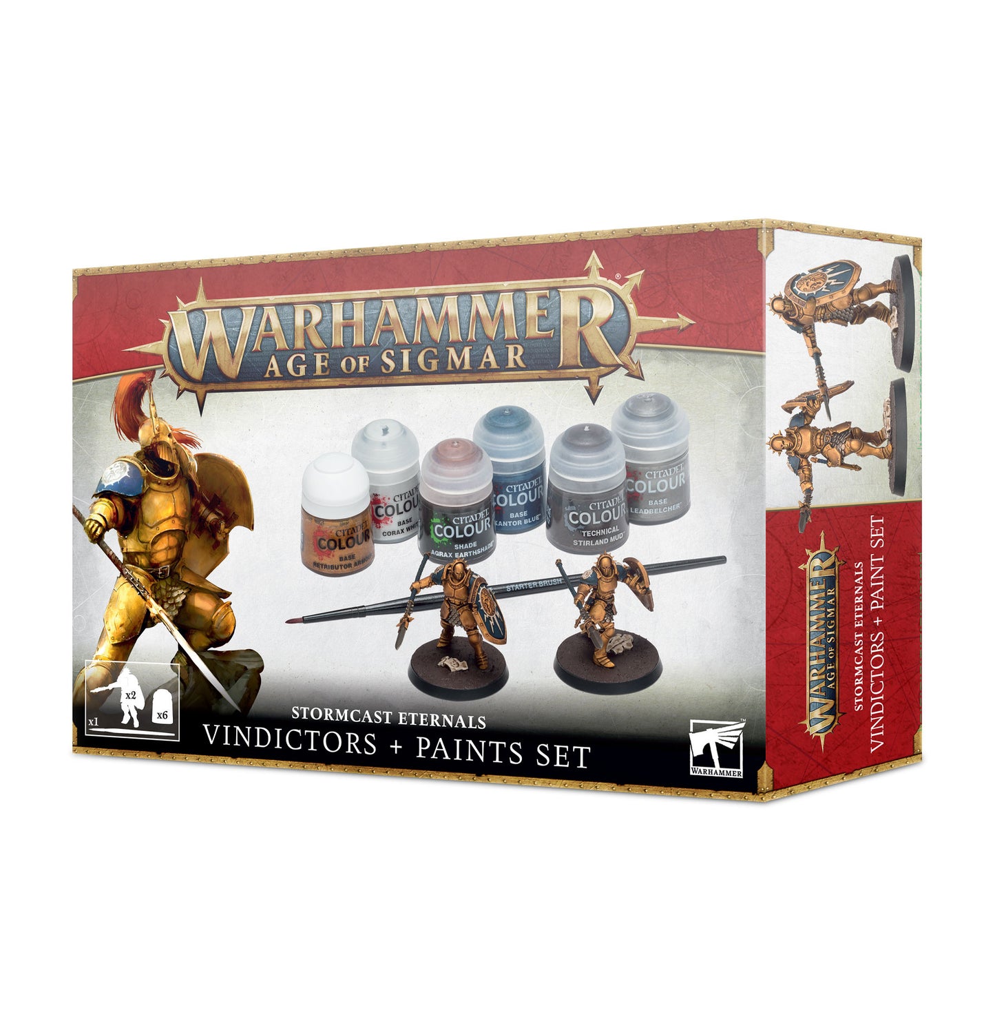 WARHAMMER AGE OF SIGMAR: FIGLI ETERNI DELLA TEMPESTA: VINDICTOR + SET DI PITTURA