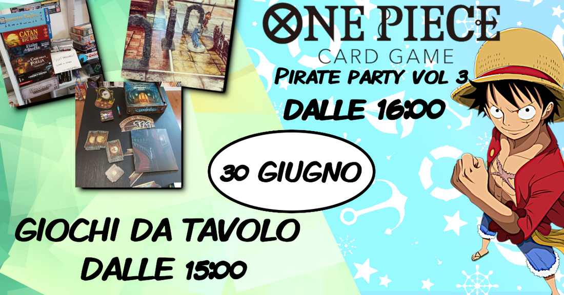 ONE PIECE PIRATE PARTY VOL 3 + GIOCHI DA TAVOLO