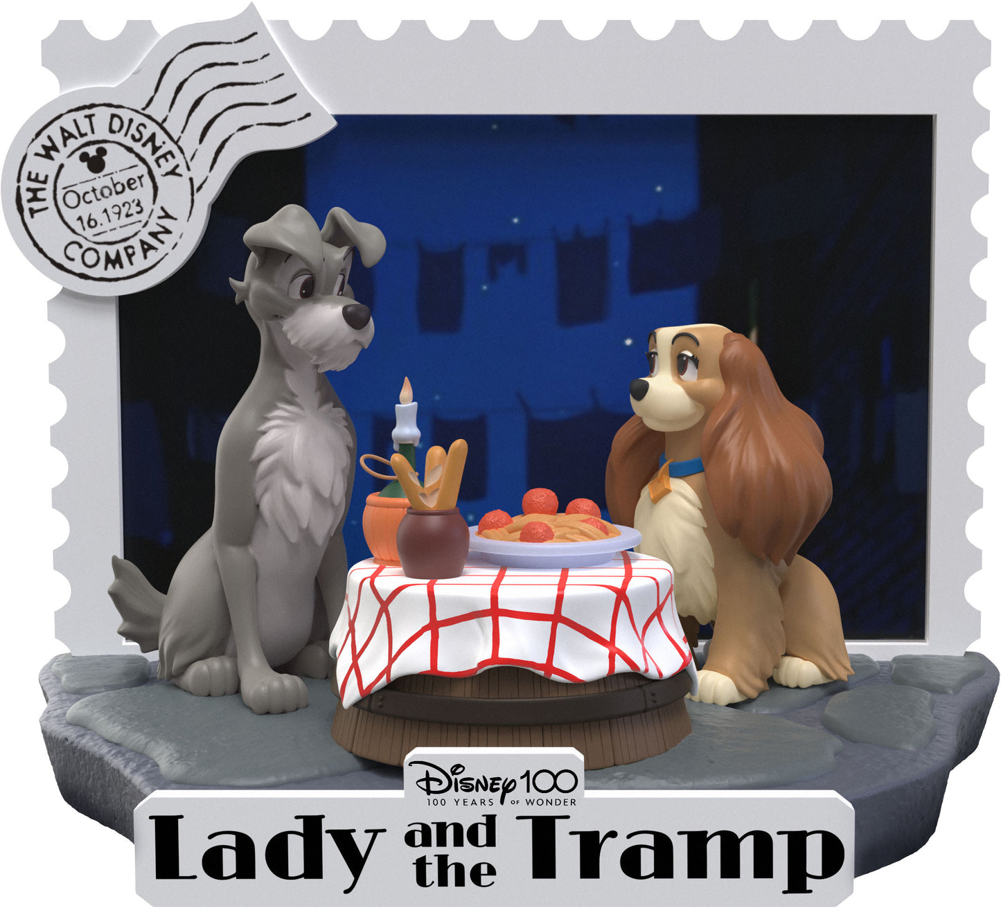 D-Stage Disney 100 - Diorama Lilli e il Vagabondo