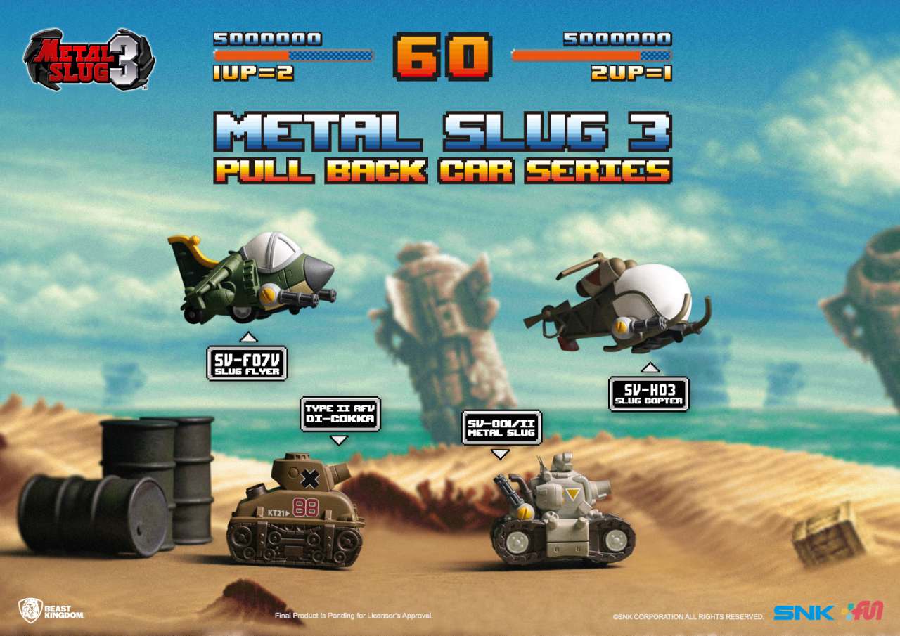 METAL SLUG 3 PULLBACK CAR SET