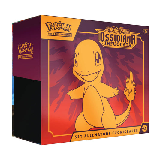 POKEMON SET ALLENATORE FUORICLASSE OSSIDIANA INFUOCATA ITA