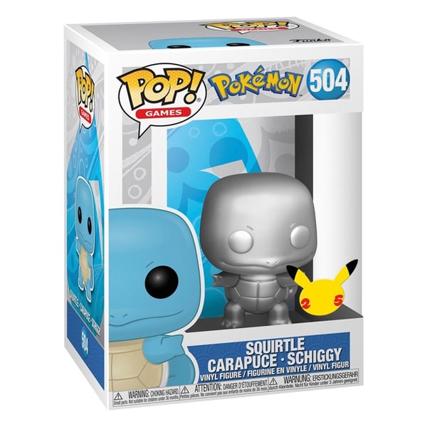 POKEMON - 504 - SQUIRTLE SILVER  – 25TH ANNIVERSARY