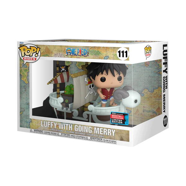 ONE PIECE - POP FUNKO RIDE SUPER DELUXE 111 LUFFY W/GOING MERRY