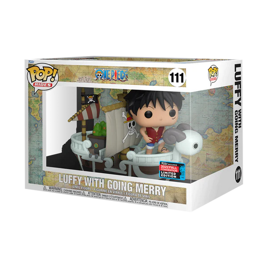 ONE PIECE - POP FUNKO RIDE SUPER DELUXE 111 LUFFY W/GOING MERRY