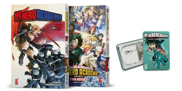 MY HERO ACADEMIA PACK (THE MOVIE: TWO HEROES - ANIME COMICS + MY HERO ACADEMIA 27 + SPILLA)