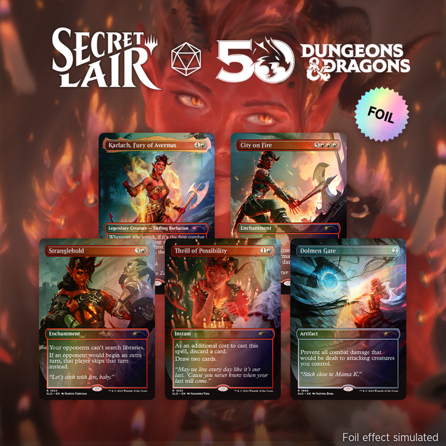 Secret Lair x Dungeons &amp; Dragons: Karlach's Rage Foil Edition