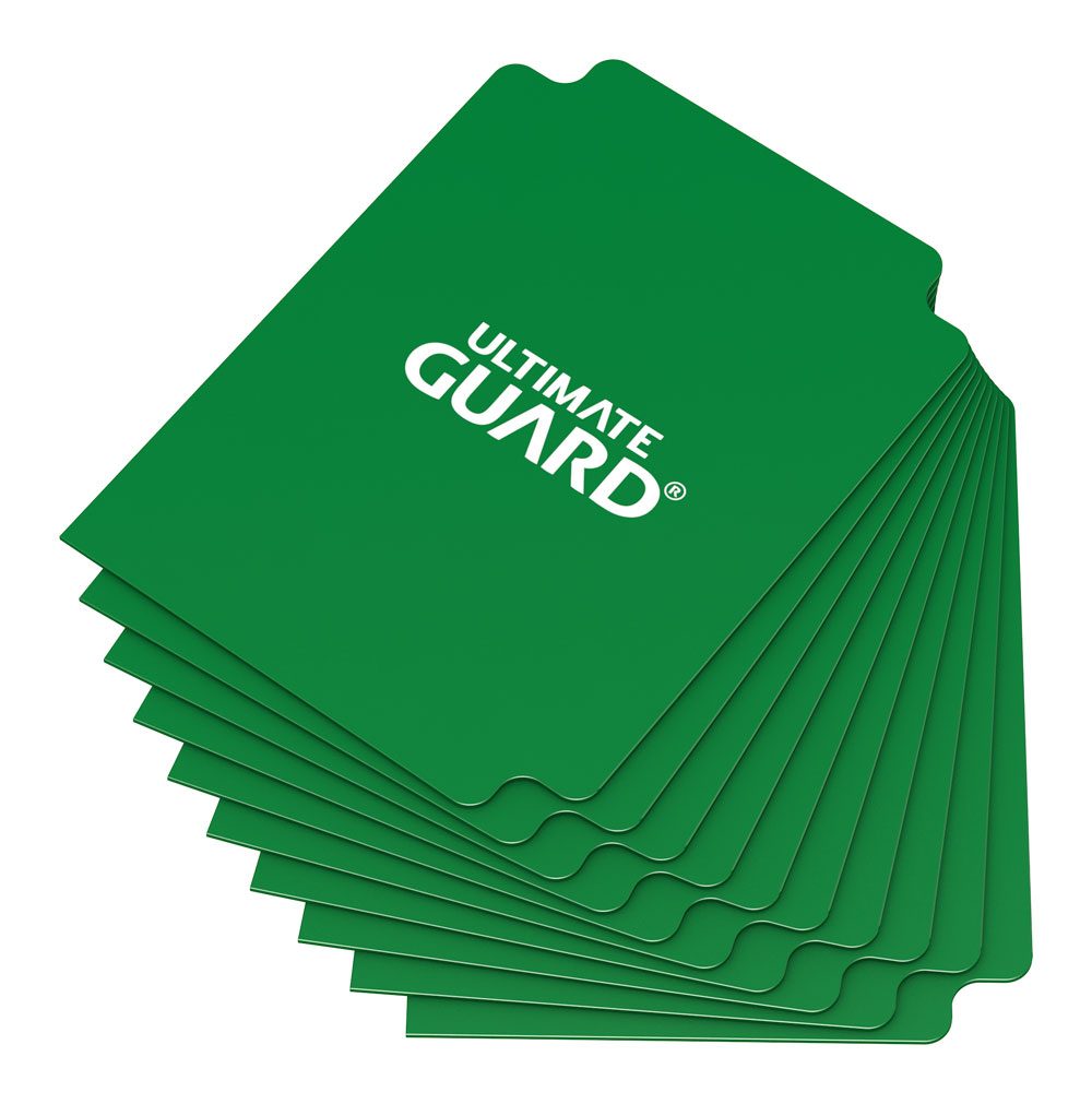 ULTIMATE GUARD - CARD DIVIDERS STANDARD SIZE 10PZ. - GREEN