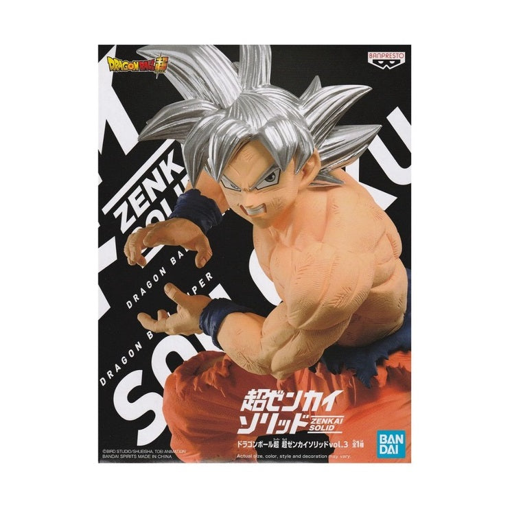 DRAGON BALL SUPER - SUPER ZENKAI SOLID VOL.3 - ULTRA INSTINCT GOKU - FIGURE 18CM