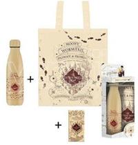 HARRY POTTER - PACK TOTE BAG, BOTTIGLIA ISOTERMICA, MAGNETE - MAPPA DEL MALANDRINO