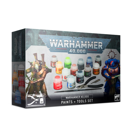 WARHAMMER 40K: SET COLORI + ATTREZZI