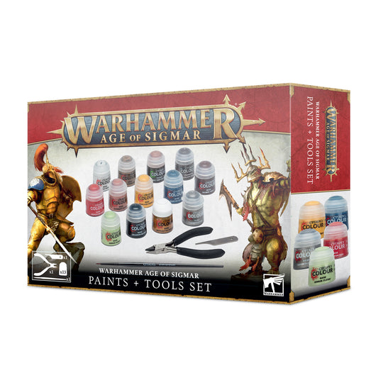 WARHAMMER AGE OF SIGMAR: SET COLORI + ATTREZZI
